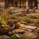 um antigo jardim foi descoberto sob o santo sepulcro