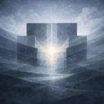 Ilustração abstrata representando identidade, propósito e responsabilidade na criação do ser humano segundo Gênesis 1:26.